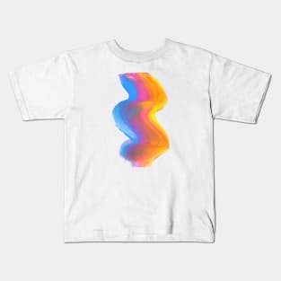 Rainbow Swirl Brushstroke Kids T-Shirt